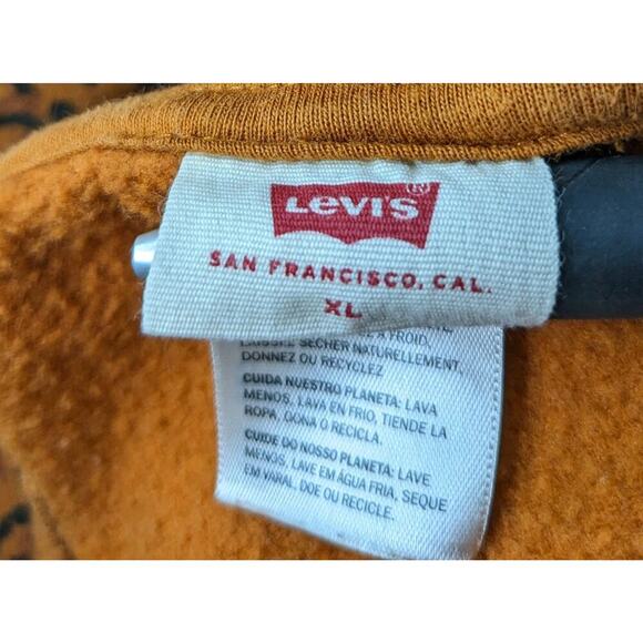 Levi's Laundry Day Hoodie Leopard Cropped Hoodie Sweatshirt Womens Size XL E - Picture 6 of 7